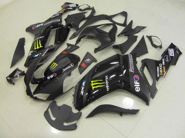 Carénage Moto Kawasaki ZX6R 07-08 - Noir Monster Carénage Moto Kawasaki ZX6R 07-08 - Noir Monster