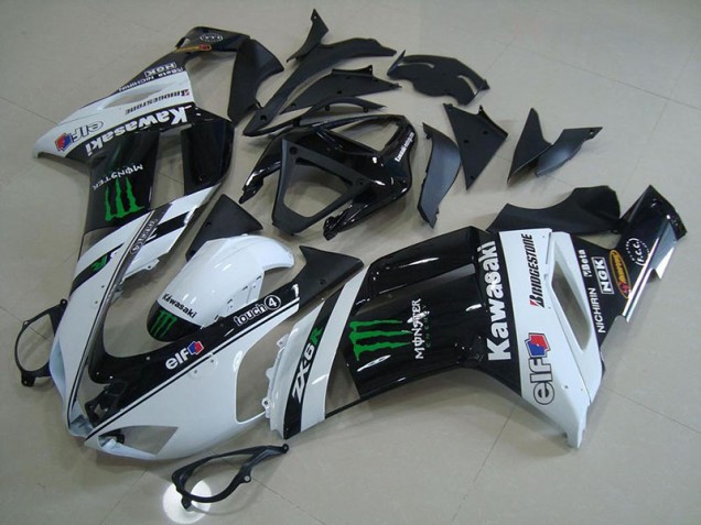 Carénage Moto Kawasaki ZX6R 07-08 - Blanc Monster Carénage Moto Kawasaki ZX6R 07-08 - Blanc Monster