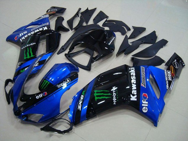 Carénage Moto Kawasaki ZX6R 07-08 - Bleu Monster Carénage Moto Kawasaki ZX6R 07-08 - Bleu Monster
