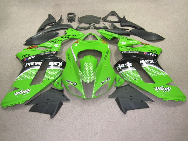 Carénage Moto Kawasaki ZX6R 07-08 - Vert Touch 4 Carénage Moto Kawasaki ZX6R 07-08 - Vert Touch 4