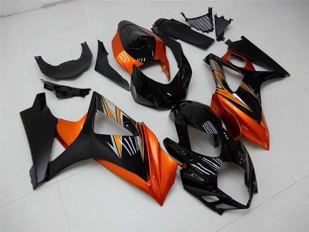 Carénage Moto Suzuki GSXR 1000 K7 07-08 - Orange Noir Carénage Moto Suzuki GSXR 1000 K7 07-08 - Orange Noir