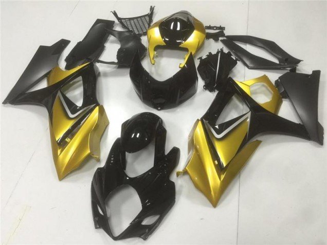 Carénages Moto Suzuki GSXR 1000 K7 07-08 - Or Noir Carénages Moto Suzuki GSXR 1000 K7 07-08 - Or Noir