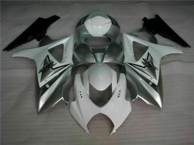 Carénage Moto Suzuki GSXR 1000 K7 07-08 - Argent Blanc Bon Marché