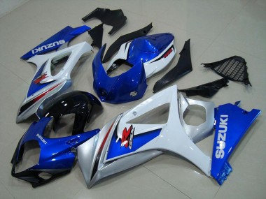 Carénage Moto Suzuki GSXR 1000 K7 07-08 - Blanc Bleu Bon Marché