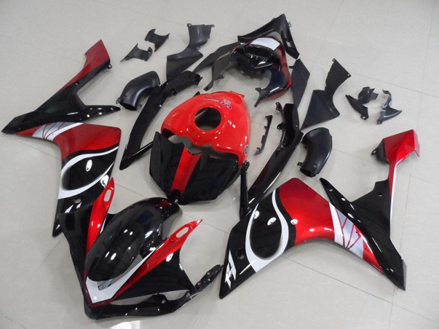 Carénage Moto Yamaha R1 07-08 - Noir Rouge Brillant Carénage Moto Yamaha R1 07-08 - Noir Rouge Brillant