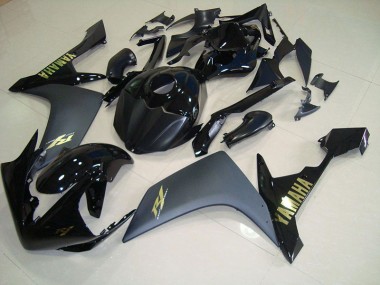 Carénage Moto Yamaha R1 07-08 - Noir Mat Or Bon Marché