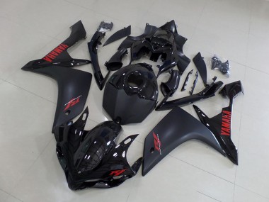 Carénage Moto Yamaha R1 07-08 - Noir Mat Rouge Bon Marché