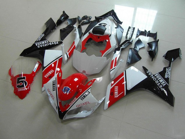 Carénage Moto Yamaha R1 07-08 - Rouge Blanc Décalque Carénage Moto Yamaha R1 07-08 - Rouge Blanc Décalque
