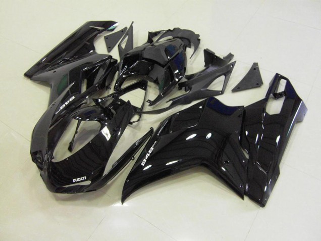 Carénage Moto Ducati 848 1098 1198 07-14 - Noir Brillant Carénage Moto Ducati 848 1098 1198 07-14 - Noir Brillant