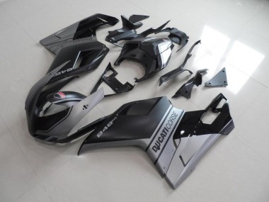 Carénage Moto Ducati 848 1098 1198 07-14 - Noir Mat Argent Style OEM Bon Marché