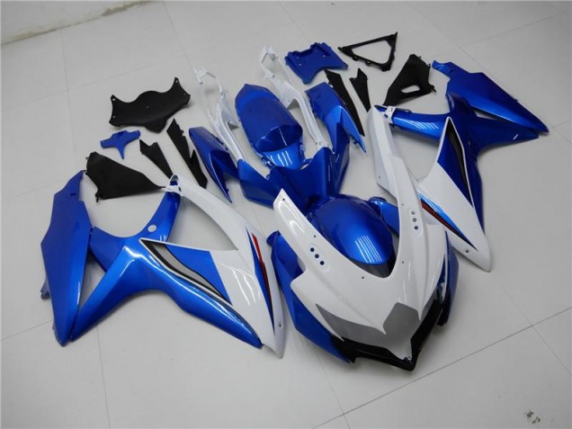 Carénages Moto Suzuki GSXR 600 / 750 K8 08-10 - Blanc Bleu Carénages Moto Suzuki GSXR 600 / 750 K8 08-10 - Blanc Bleu