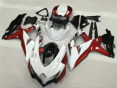 Carénage Moto Suzuki GSXR 600 / 750 K8 08-10 - Blanc Rouge Noir Bon Marché