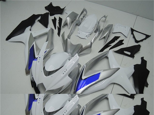 Carénage Moto Suzuki GSXR 600 / 750 K8 08-10 - Blanc Argent Bleu Carénage Moto Suzuki GSXR 600 / 750 K8 08-10 - Blanc Argent Bleu