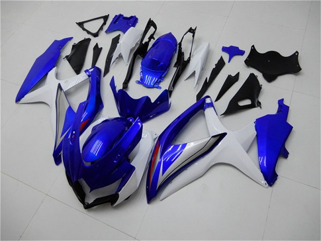 Carénage Moto Suzuki GSXR 600 / 750 K8 08-10 - Bleu Blanc Carénage Moto Suzuki GSXR 600 / 750 K8 08-10 - Bleu Blanc
