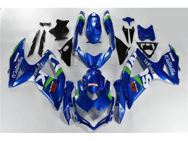 Carénage Moto Suzuki GSXR 600 / 750 K8 08-10 - Bleu Blanc Vert Carénage Moto Suzuki GSXR 600 / 750 K8 08-10 - Bleu Blanc Vert
