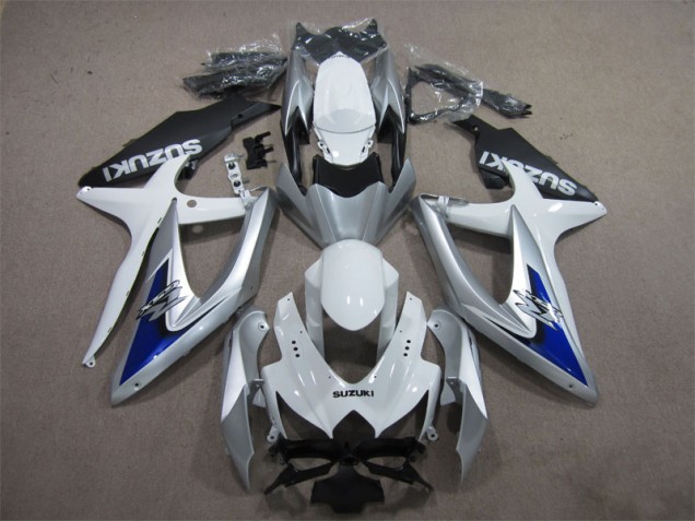 Carénage Moto Suzuki GSXR 600 K8 08-10 - Argent Bleu Blanc Carénage Moto Suzuki GSXR 600 K8 08-10 - Argent Bleu Blanc