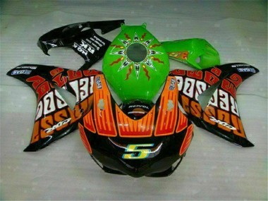 Carénage Moto Honda CBR 1000 RR 08-11 - Vert Orange Bon Marché