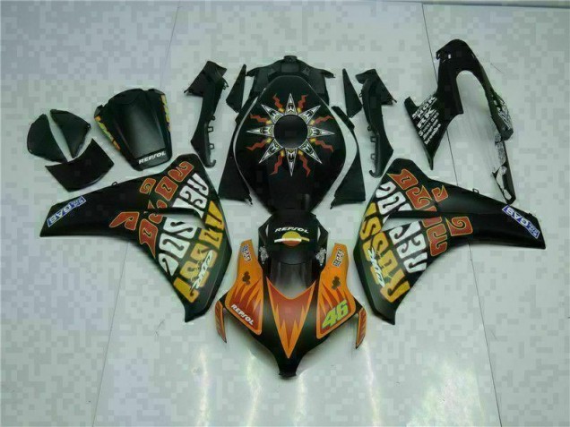 Carénage Moto Honda CBR 1000 RR 08-11 - Orange Noir Carénage Moto Honda CBR 1000 RR 08-11 - Orange Noir
