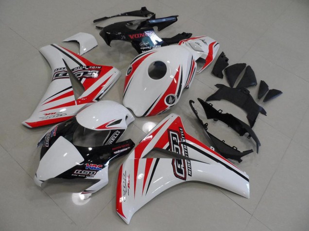 Carénage Moto Honda CBR 1000 RR 08-11 - Blanc Rouge HRC