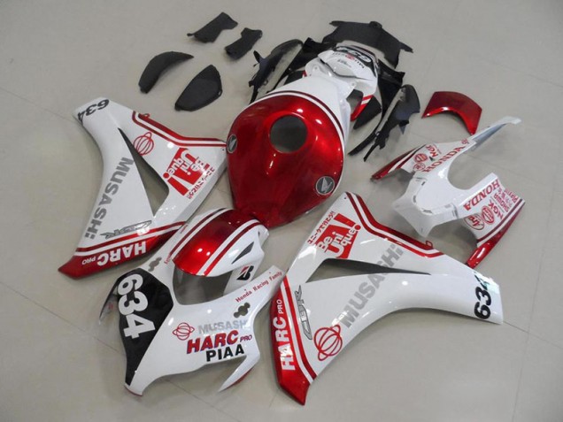 Carénages Moto Honda CBR 1000 RR 08-11 - Blanc Rouge HARC Pro PIAA 634 Carénages Moto Honda CBR 1000 RR 08-11 - Blanc Rouge HARC Pro PIAA 634