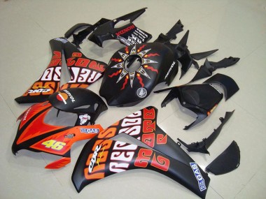 Carénage Moto Honda CBR 1000 RR 08-11 - Rossi Noir Mat Bon Marché
