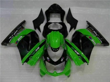 Carrosserie Moto Kawasaki EX250 08-12 - Noir Vert Bon Marché