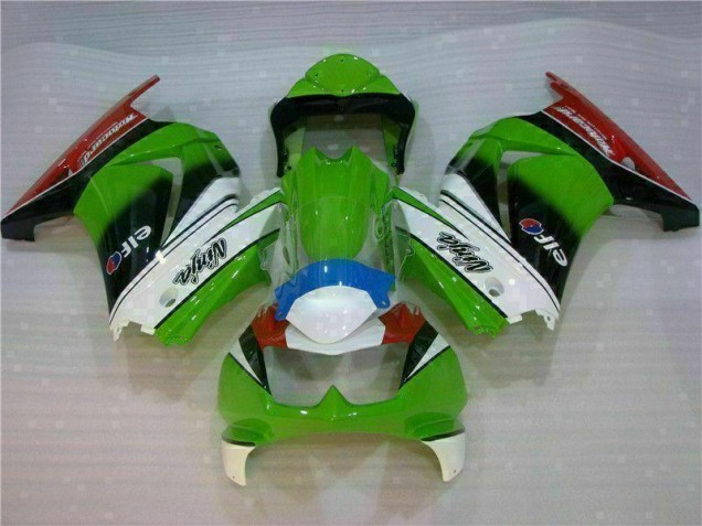 Carénage Moto Kawasaki EX250 08-12 - Blanc Vert Noir Ninja Carénage Moto Kawasaki EX250 08-12 - Blanc Vert Noir Ninja
