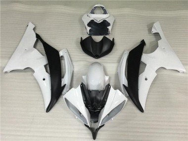 Carénages Moto & Carrosserie Yamaha R6 08-16 - Blanc Noir Bon Marché