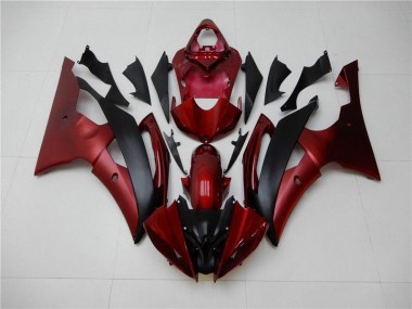 Carénages Moto Yamaha R6 08-16 - Rouge Noir Bon Marché