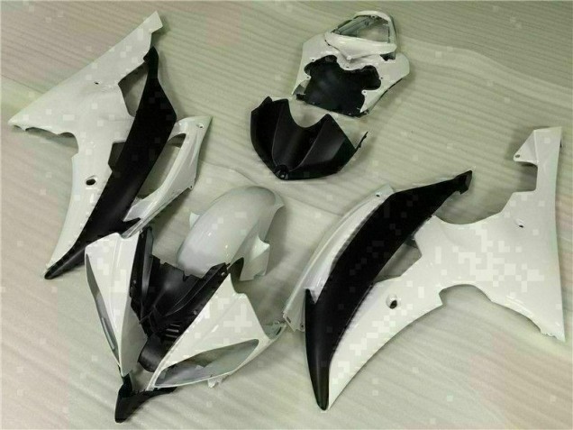 Kit Carénages Motos & Plastique Yamaha R6 08-16 - Blanc Noir Kit Carénages Motos & Plastique Yamaha R6 08-16 - Blanc Noir