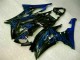 Carénage Moto Yamaha R6 08-16 - Bleu Flamme Noir Carénage Moto Yamaha R6 08-16 - Bleu Flamme Noir