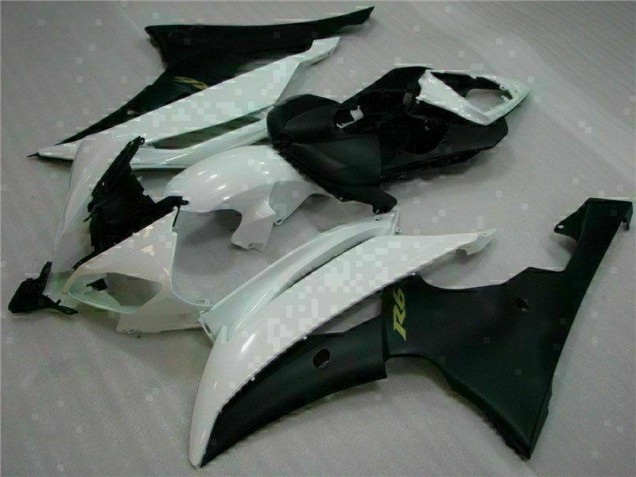 Carénages Moto Yamaha R6 08-16 - Blanc Noir Carénages Moto Yamaha R6 08-16 - Blanc Noir