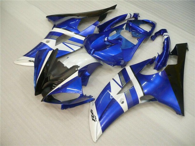 Carénages Moto Yamaha R6 08-16 - Bleu Blanc Noir Carénages Moto Yamaha R6 08-16 - Bleu Blanc Noir