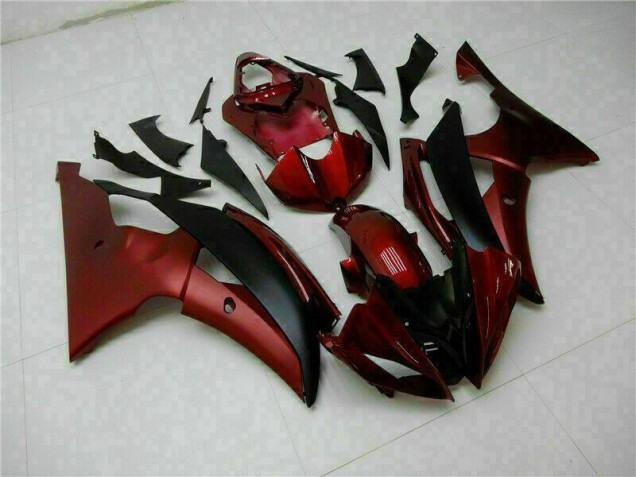 Kit Carénages Motos Complet Yamaha R6 08-16 - Rouge Noir Kit Carénages Motos Complet Yamaha R6 08-16 - Rouge Noir
