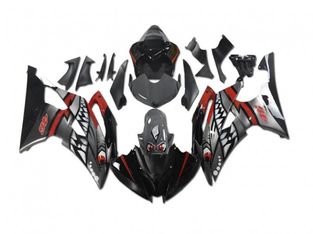 Carénage Moto Yamaha R6 08-16 - Gris Rouge Requin Carénage Moto Yamaha R6 08-16 - Gris Rouge Requin