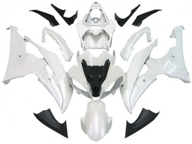 Carénages Moto Yamaha R6 08-16 - Blanc Nacré Bon Marché