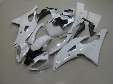 Carénage Moto Yamaha R6 08-16 - Blanc Nacré No Décalque Bon Marché