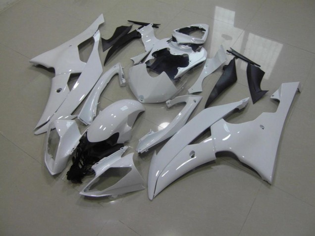 Carénage Moto Yamaha R6 08-16 - Blanc Nacré No Décalque Carénage Moto Yamaha R6 08-16 - Blanc Nacré No Décalque
