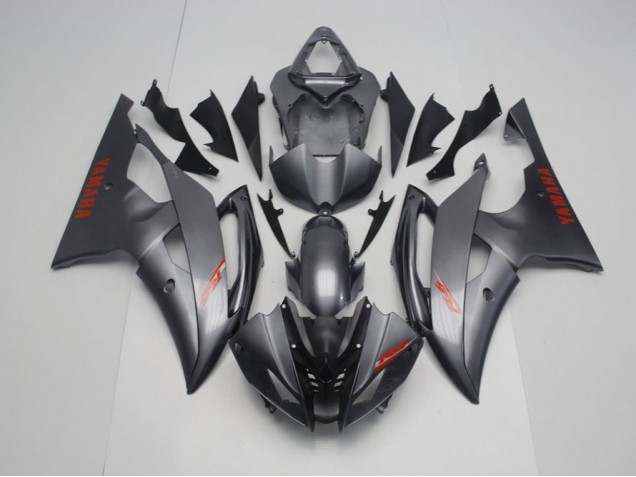 Carénage Moto Yamaha R6 08-16 - Noir Mat Gris Carénage Moto Yamaha R6 08-16 - Noir Mat Gris