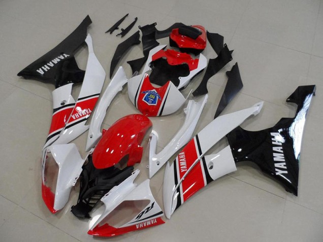 Kit Carénages Motos Yamaha R6 08-16 - Rouge Blanc Noir Kit Carénages Motos Yamaha R6 08-16 - Rouge Blanc Noir
