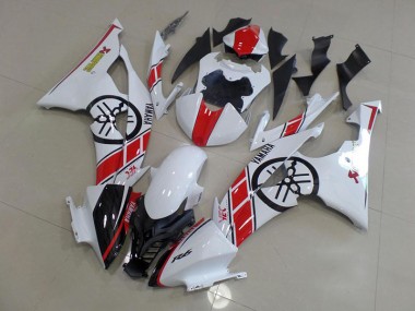 Carénage Moto Yamaha R6 08-16 - Blanc avec Big Yamaha Logo Bon Marché