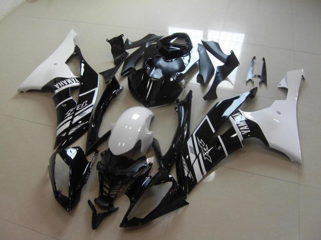 Carénage Moto Yamaha R6 08-16 - Blanc Noir Carénage Moto Yamaha R6 08-16 - Blanc Noir