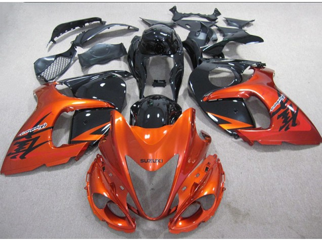 Carénage Moto Suzuki GSXR 1300 Hayabusa 08-19 - Orange Noir Carénage Moto Suzuki GSXR 1300 Hayabusa 08-19 - Orange Noir