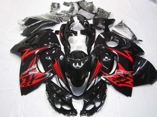 Carrosserie Moto Suzuki GSXR 1300 Hayabusa 08-19 - Noir Rouge Carrosserie Moto Suzuki GSXR 1300 Hayabusa 08-19 - Noir Rouge