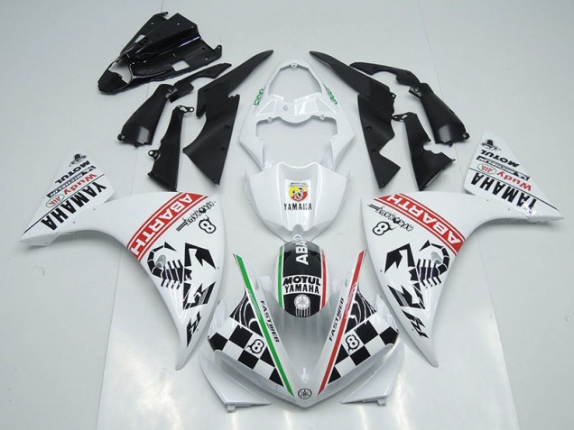 Carénage Moto Yamaha R1 09-11 - Blanc Noir Abrath Carénage Moto Yamaha R1 09-11 - Blanc Noir Abrath