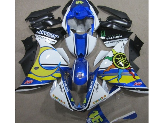 Carénage Moto Yamaha R1 09-11 - Bleu Blanc Jaune 46 Carénage Moto Yamaha R1 09-11 - Bleu Blanc Jaune 46