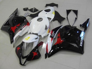 Carénage Moto Honda CBR 600 RR 09-12 - Noir Rouge Blanc Bon Marché