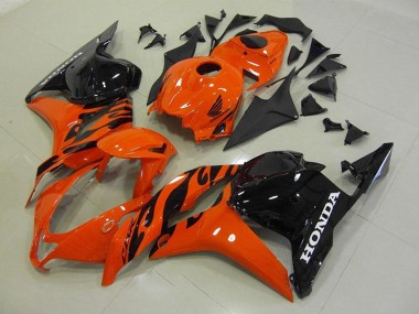Carénage Moto Honda CBR 600 RR 09-12 - Orange Noir Bon Marché
