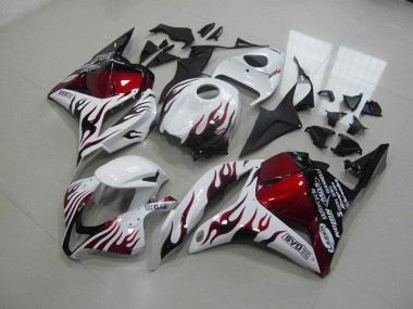 Carénage Moto Honda CBR 600 RR 09-12 - Rouge Noir Flamme Bon Marché