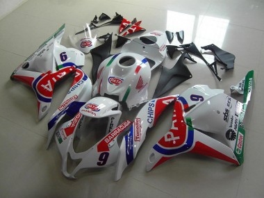 Carénage Moto Honda CBR 600 RR 09-12 - Rouge Blanc Pata Bon Marché